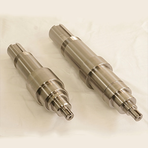 ギヤシャフト【ギヤシャフト】 S45C（炭素鋼）/複合旋盤＋円筒研削盤
